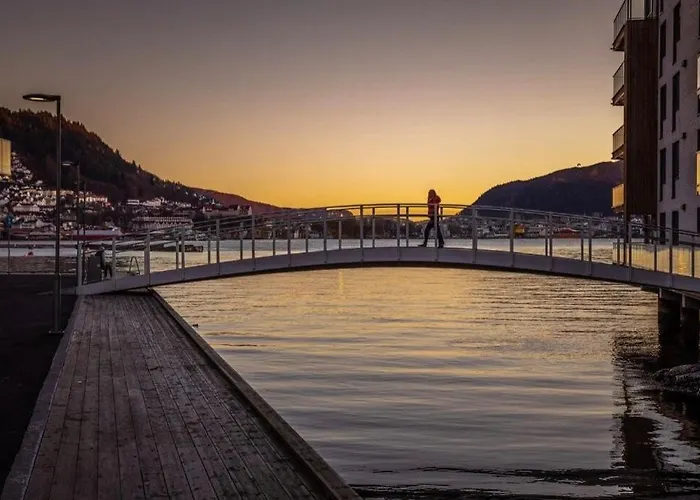 Апартаменты Flott Mellom Sjo Og Fjell *